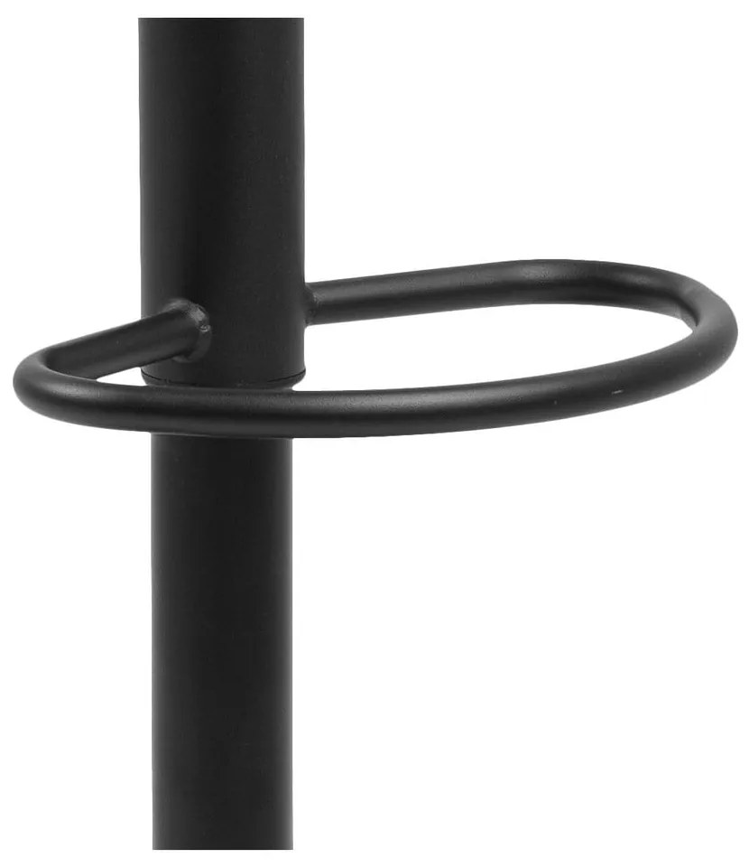 Sedia da bar nera in metallo con altezza regolabile (altezza della seduta 59 cm) Finch – Actona