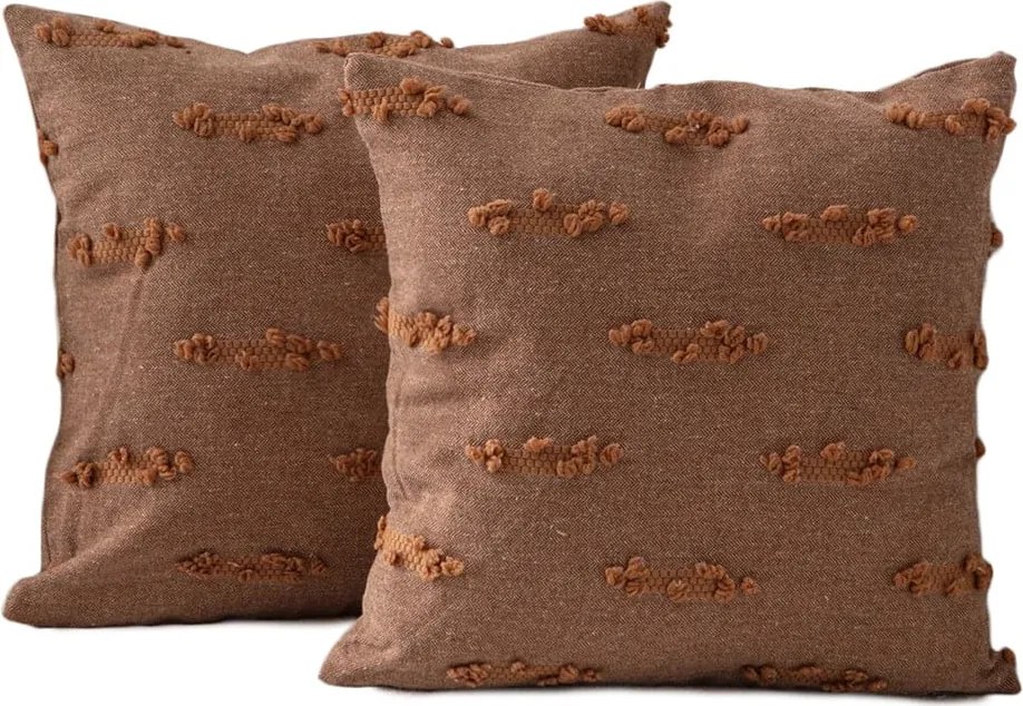 Federe decorative in set 2 pz 43x43 cm Tuffet – Mioli Decor