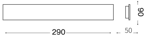Ideal Lux - Applique a LED ZIG ZAG LED/12,5W/230V 29 cm CRI 90 bianco