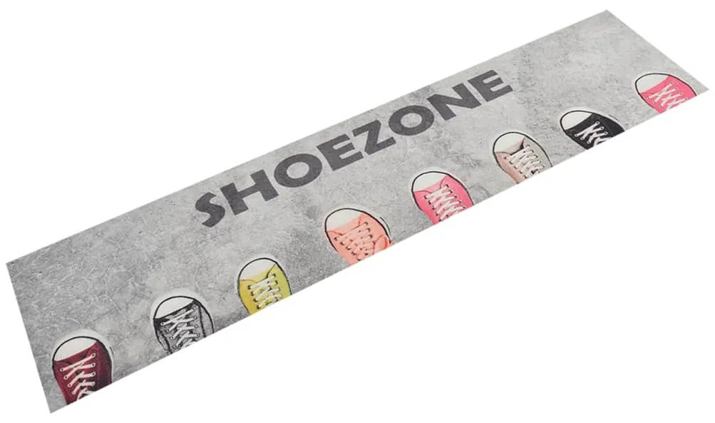 Tappeto Da Cucina Lavabile Zona Scarpe 60x300 Cm Velluto /