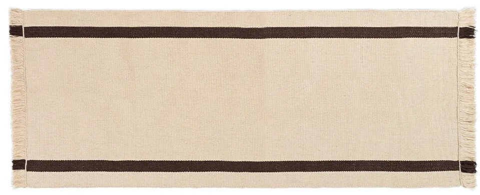 ferm LIVING - Calm Kelim Runner 80x200 Off-white/Coffee ferm LIVING