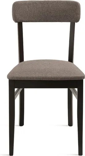 Sedia in tessuto Caffčlatte con struttura in legno LIPSIA 2 sedie