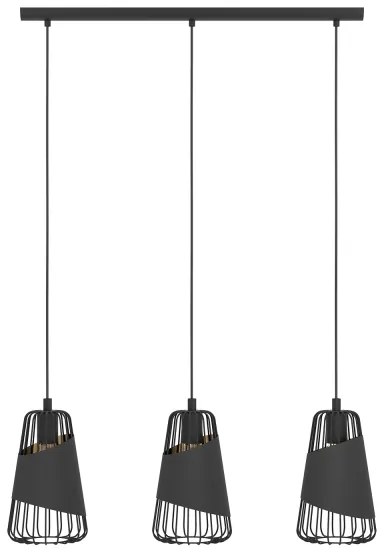 Eglo 49448 - Lampadario a sospensione con filo AUSTELL 3xE27/60W/230V