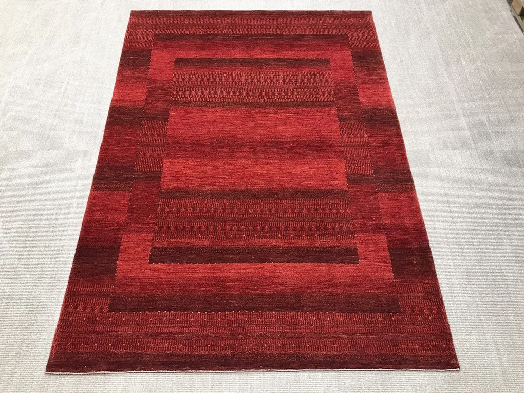 Loribaft Tappeto 170x240 Rosso (Iran) Annodato A Mano