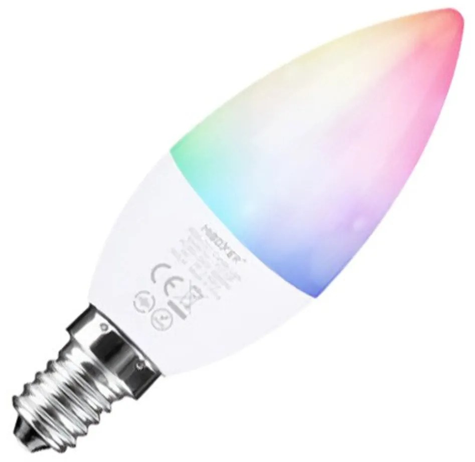 Lampadina LED E14 4W RGB+CCT Dimmerabile Colore RGB+CCT