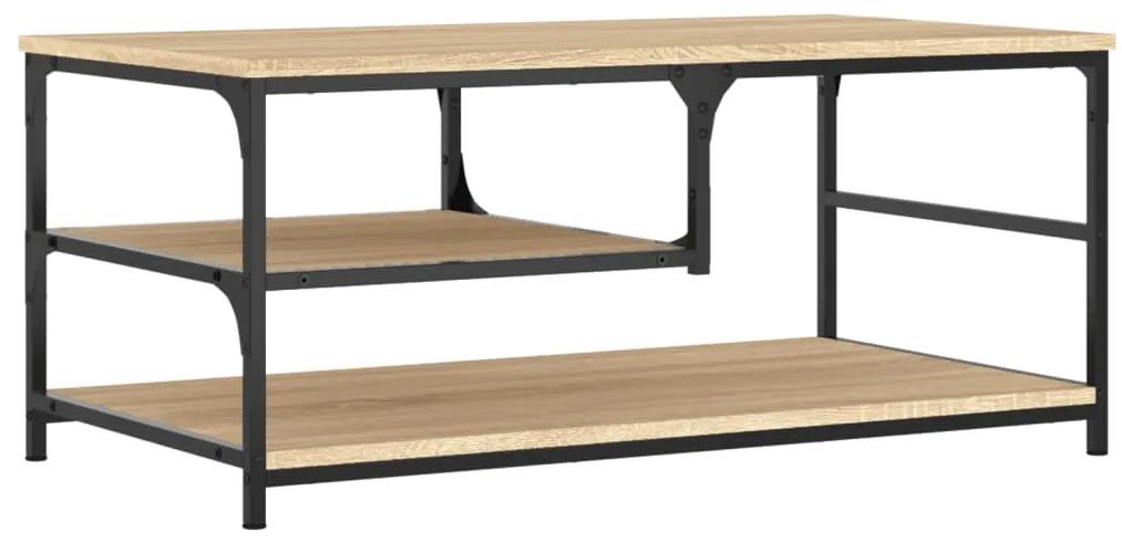 Tavolino da Salotto Rovere Sonoma 90x49x40 cm Legno Multistrato