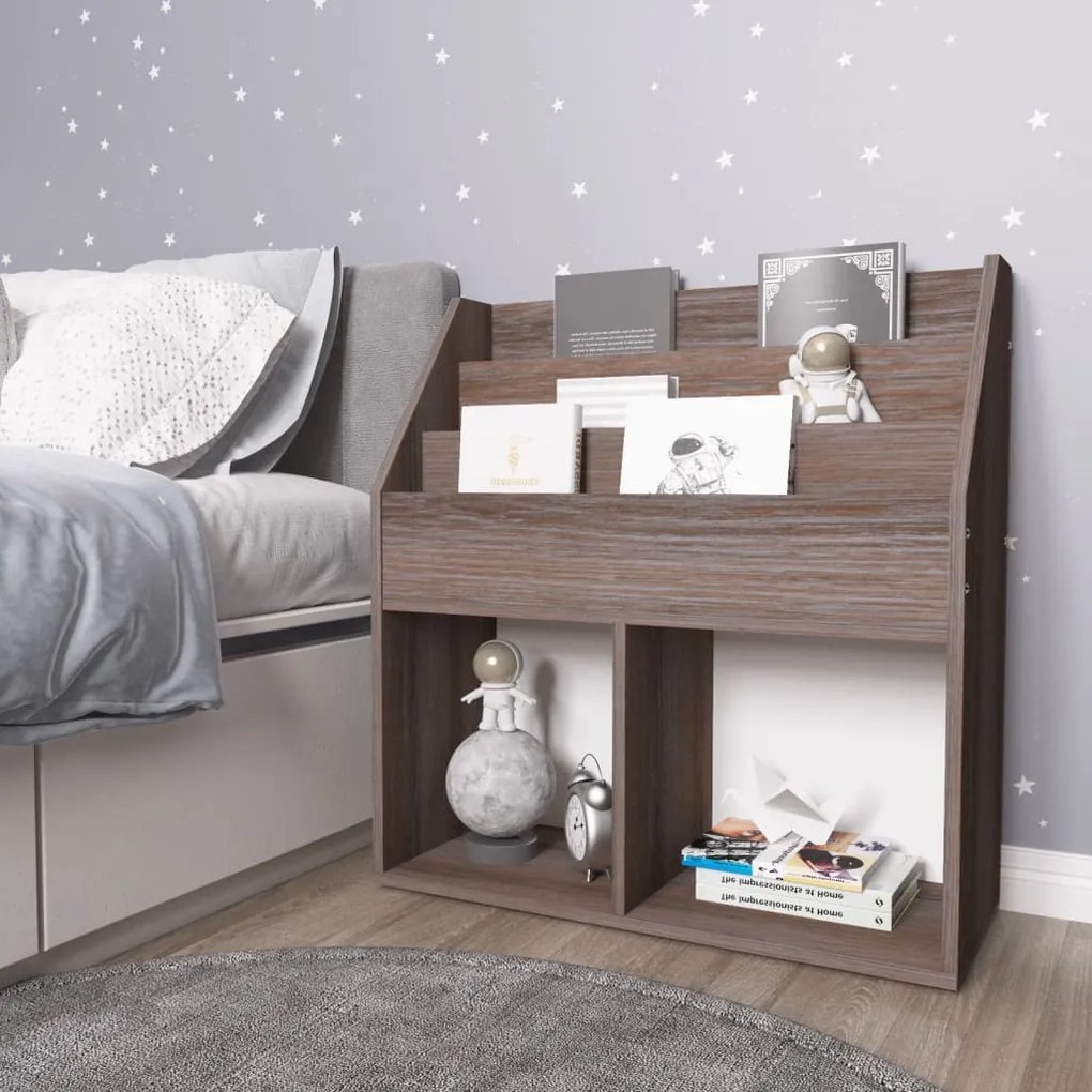 Portariviste Bimbi Grigio Rovere Sonoma 71x30x78,5 Multistrato /