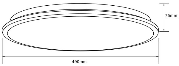 Brilliant-Plafoniera dimmerabile RGBW HEIDA LED/30W/230V 3000-6500K+RC