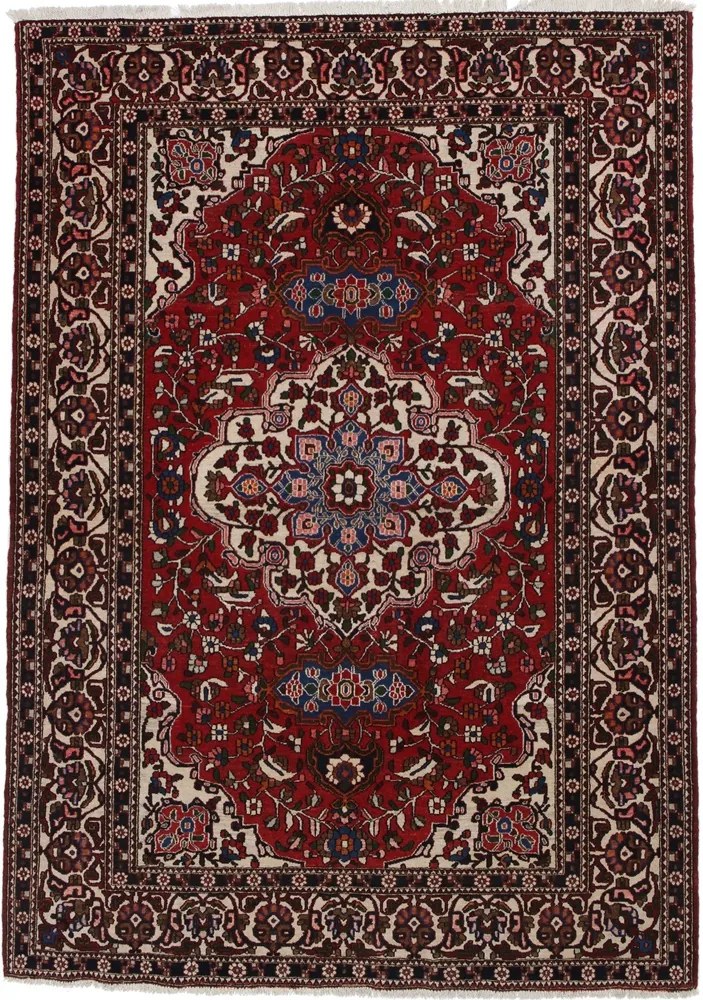 Isfahan Tappeto 150 x 210 Blu (Iran) Annodato A Mano