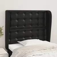 Testiera ad Orecchio Nera 93x23x118/128 cm in Similpelle cod mxl 50748