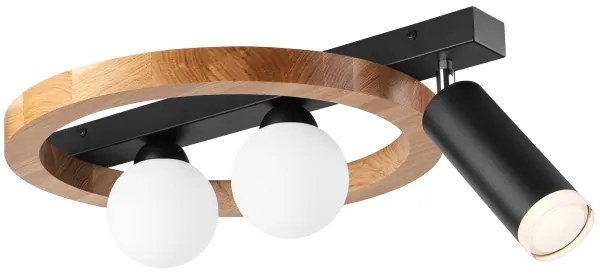 Faretto OTIS 2xG9/5W/230V + 1xE27/15W/230V quercia