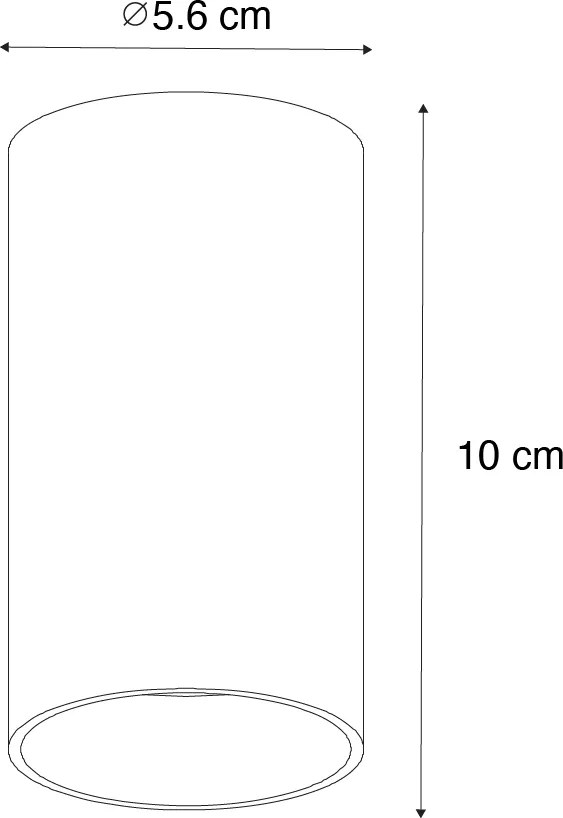 Faretto a plafone smart bronzo scuro con Wifi GU10 50 mm - Tuba