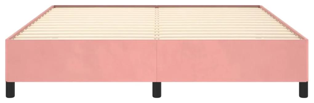Giroletto rosa 160x200 cm in velluto