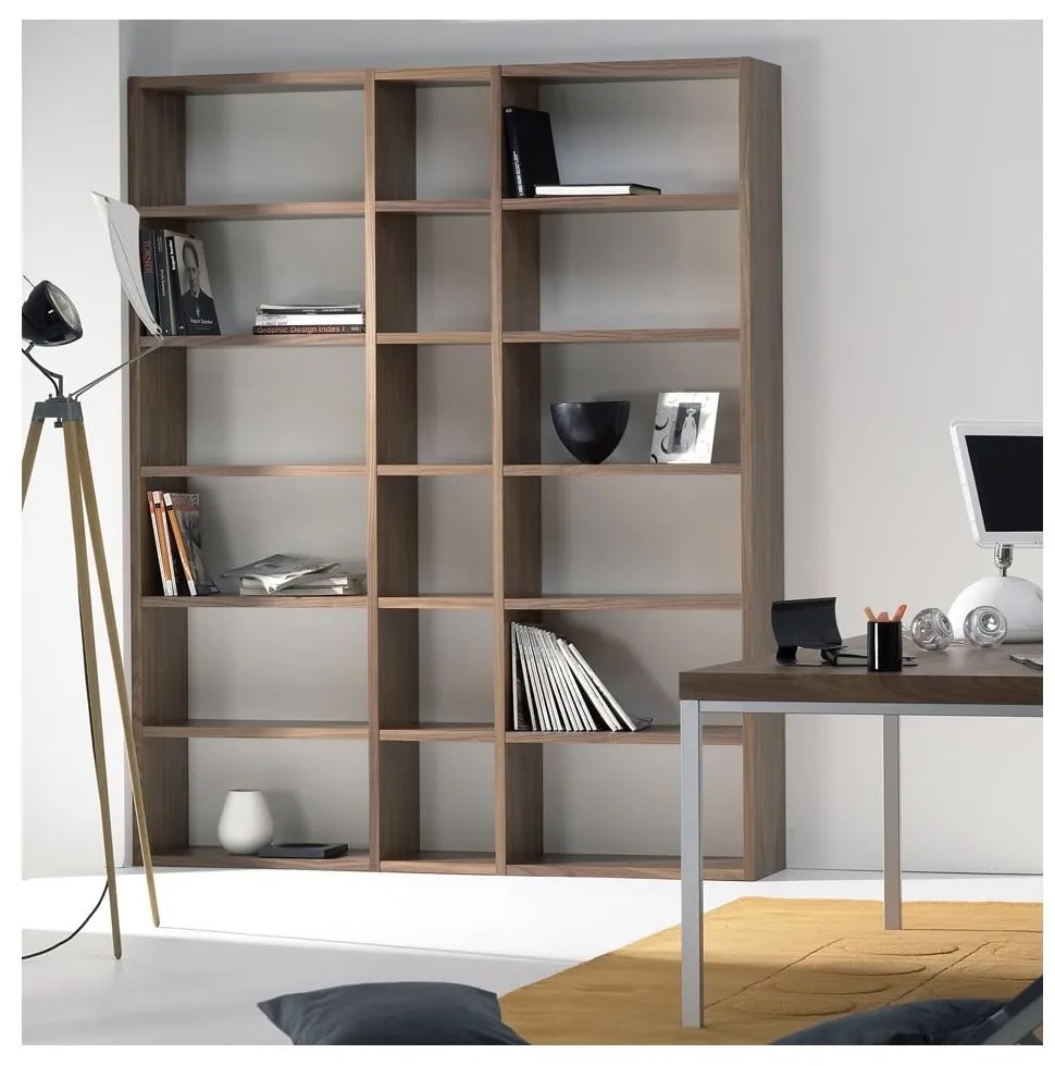 Libreria in noce 182x224 cm Pombal - TemaHome