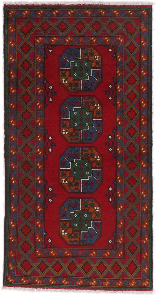 Afghan Tappeto 100 x 190 (Afghanistan) Annodato A Mano