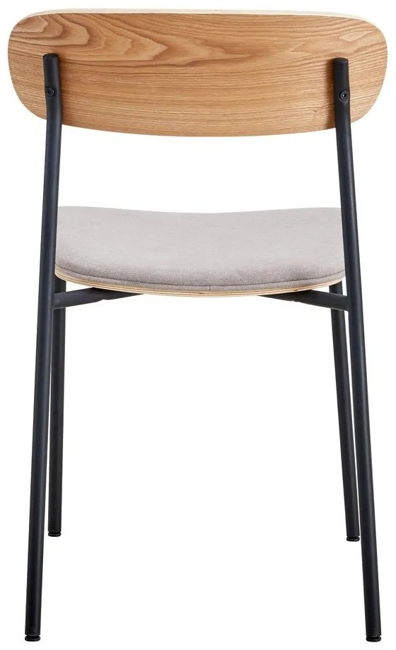 Sedie da pranzo in set nere/grigio tortora 2 pz Adriana – Marckeric