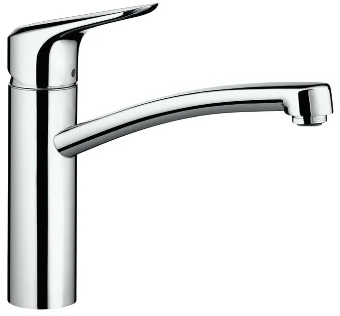 Rubinetto da cucina fisso diagonale My Cube M argento cromato lucido HANSGROHE