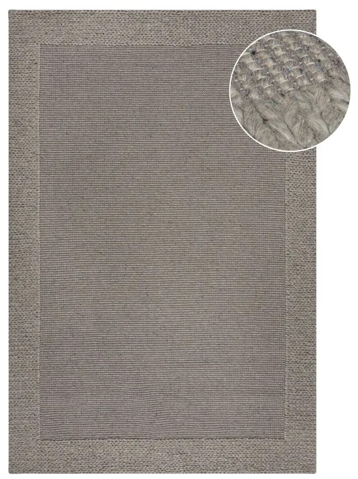 Tappeto in lana grigio 120x170 cm Rue - Flair Rugs