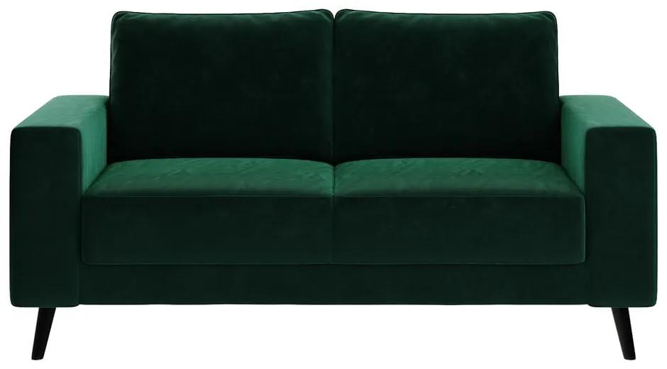Divano in velluto verde scuro , 168 cm Fynn - Ghado