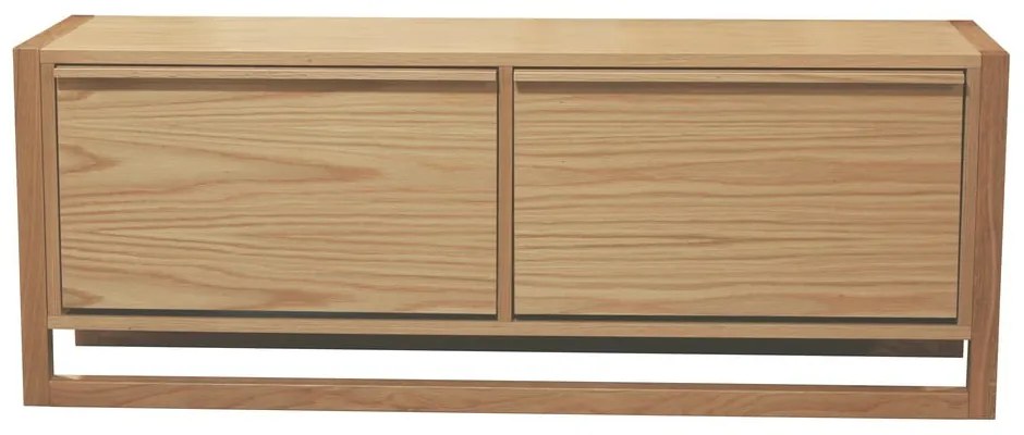 Scarpiera color naturale trama in rovere con spazio contenitivo e panca NewEst - Woodman