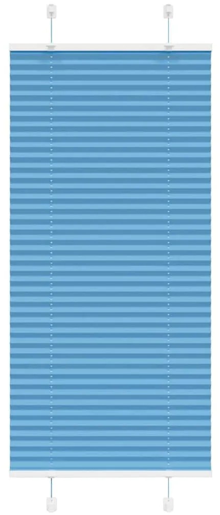 Tenda Plissettata Blu 60x100 Cm Larghezza Tessuto 59,4 Cm /