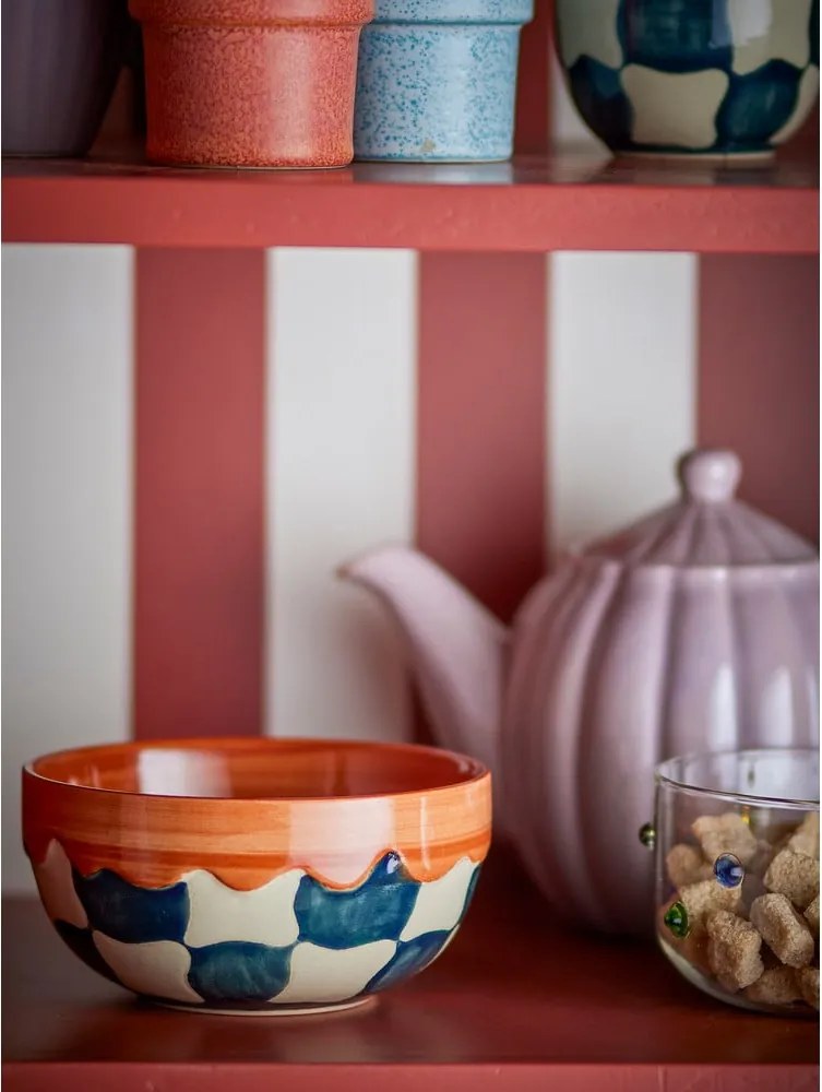 Ciotoline in set in gres 4 pz 590 ml Check – Bloomingville