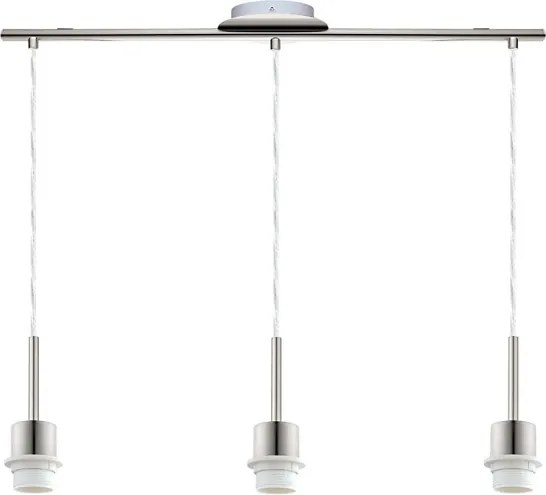 Eglo - Lampadario LED a sospensione TUNJA 3xE27/60W/230V crema