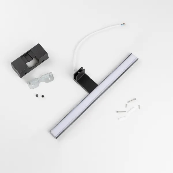 Aigostar - Illuminazione per specchio da bagno a LED 8W/230V 4000K 40 cm IP44 nero