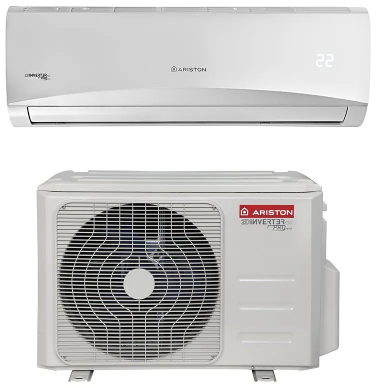 Condizionatore a muro monosplit inverter ARISTON PRIOS 9000 BTU classe raffreddamento A++, bianco