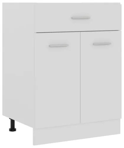 Armadio con Cassetto Bianco 60x46x81,5 cm in Truciolato