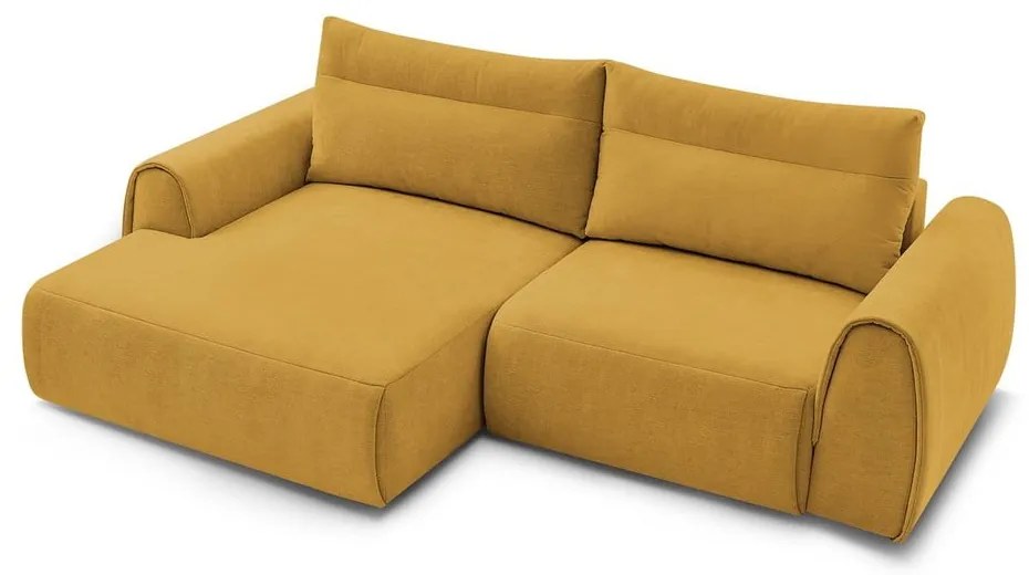 Divano angolare in giallo ocra Aden – Bobochic Paris