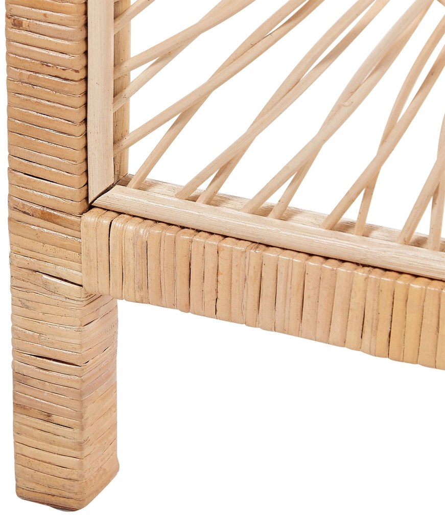 Paravento 3 pannelli rattan naturale 137 x 180 cm POMEZIA Beliani