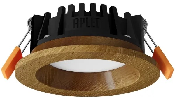 APLED - Lampada LED RONDO WOODLINE LED/3W/230V 3000K diametro 9 cm quercia legno solido