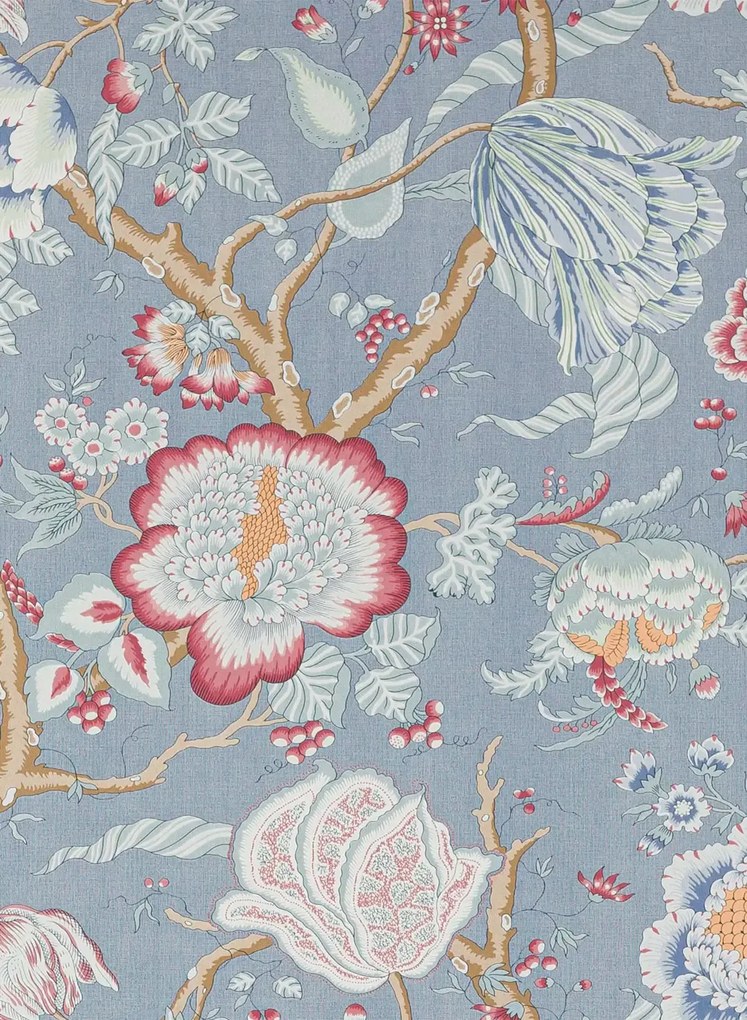 Manuel Canovas Carta da parati Brahmane - Celeste
