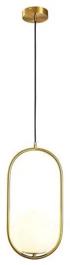 Lampadario a sospensione con filo ORBA 1xE27/15W/230V ottone