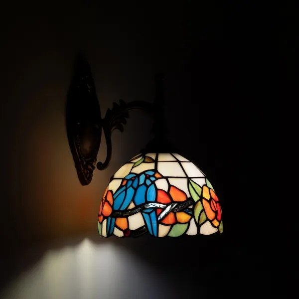 Brilagi - lampada da parete Tiffany in vetro colorato JUNGLE 1xE14/40W/230V