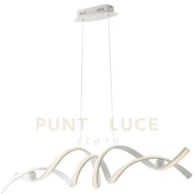 Lampadario a sospensione led mystral bianca 60w 8740lm cct 3000k 40...