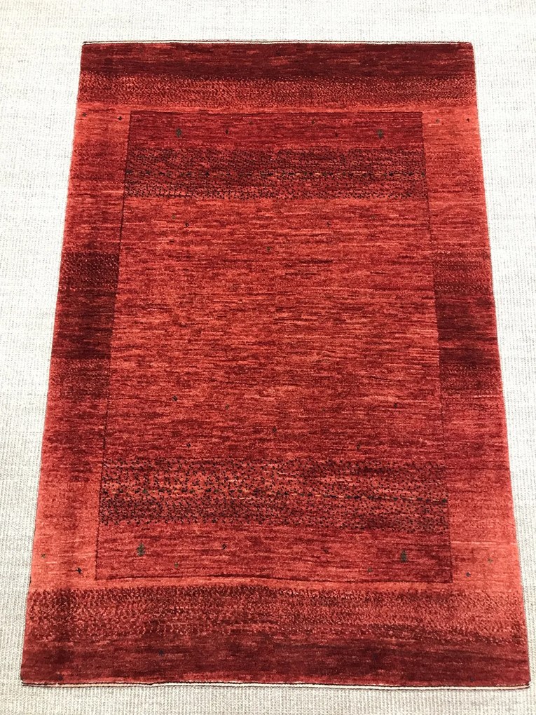 Loribaft Tappeto 150x100 Rosso (Iran) Annodato A Mano