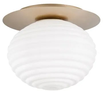 Plafoniera glamour Ripple Ø 35 cm dorato IP20, 1XE27