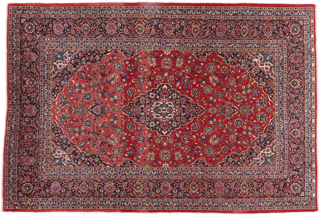 Kashan Tappeto 220x330 (Iran) Annodato A Mano