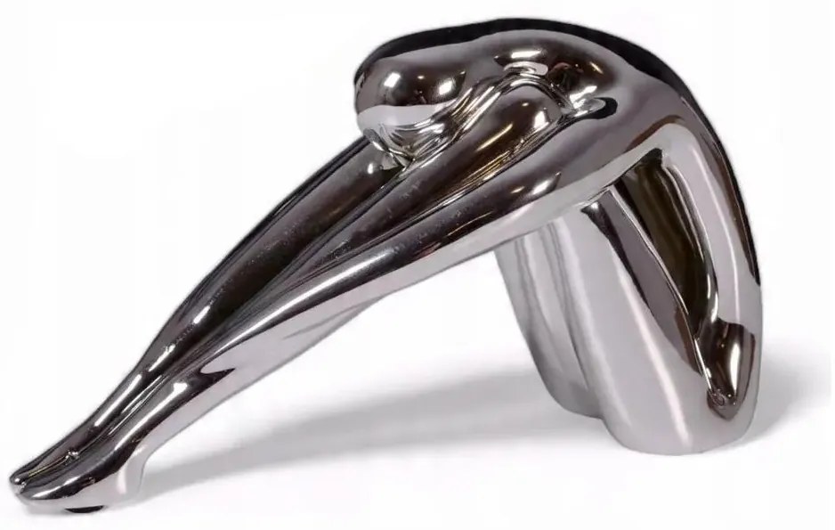 Decorazione da tavolo 31x21x17 cm resina/cromo lucido