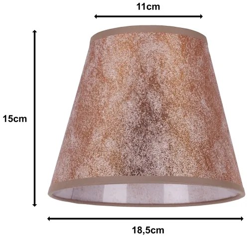 Duolla - Paralume per lampada da tavolo  SOFIA XS E14 diametro 18,5 cm rame