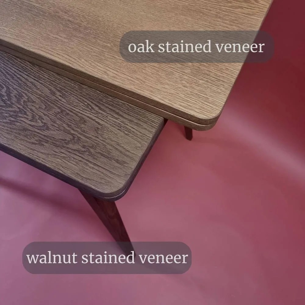 Tavolo da pranzo con piano effetto frassino allungabile 65x90 cm Envelope – Ragaba