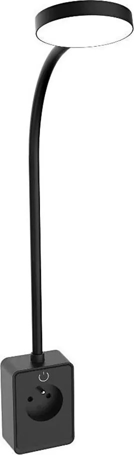 Rabalux 71283 - Lampada da parete LED dimmerabile TIVRO E 4W/230V con porta USB per presa, nera