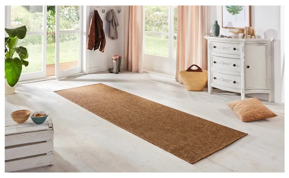 Passatoia da interno ed esterno marrone 80x350 cm Nature – Hanse Home