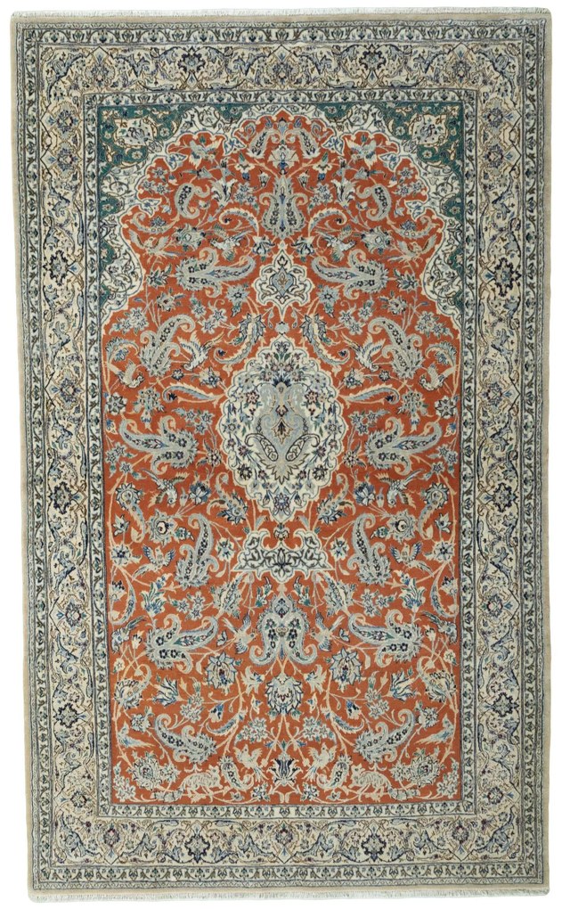 Nain Tappeto persiano 210x130 Giallo (Iran) Annodato A Mano
