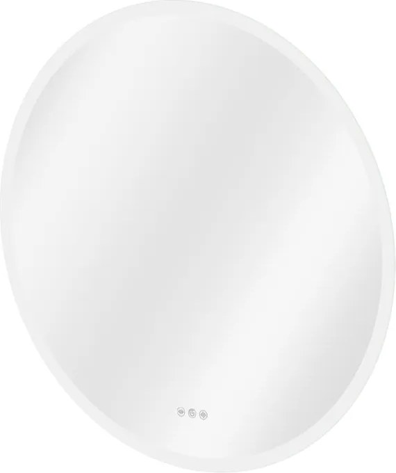 Specchio con illuminazione integrata bagno tondo SENSEA L 90 x H 90 x P 2.9 cm trasparente