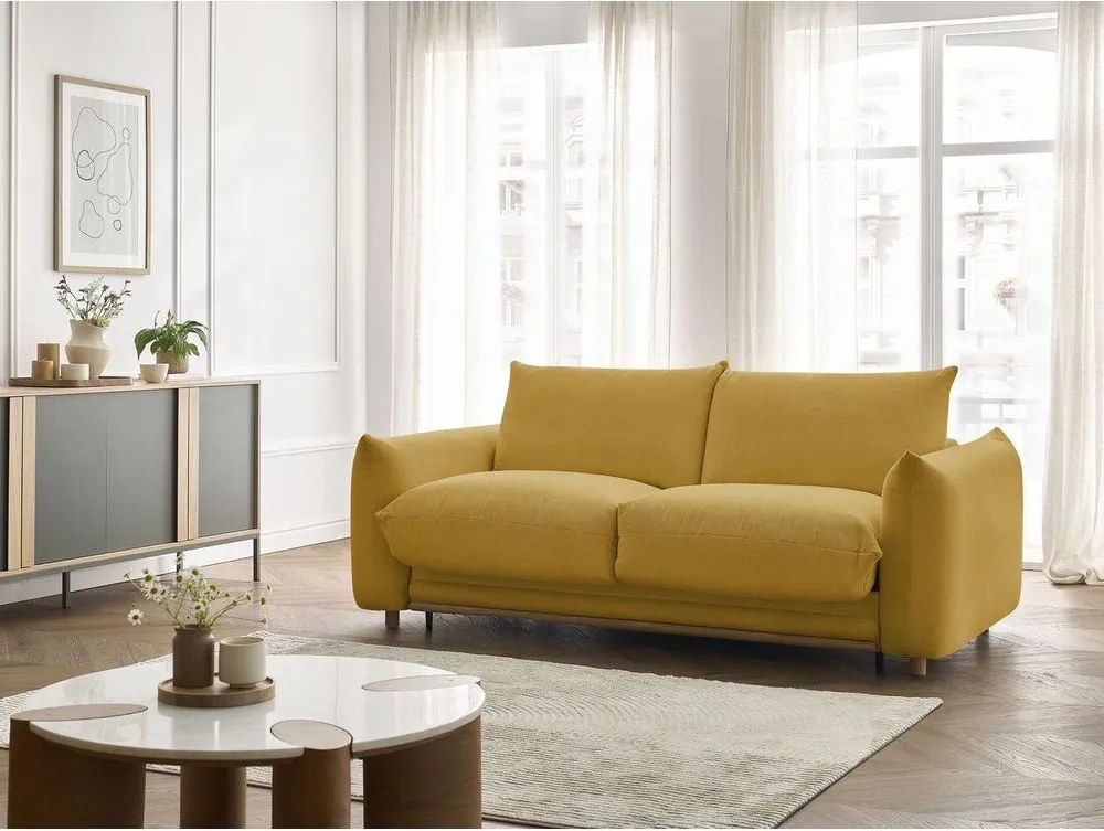 Divano giallo allungabile 234 cm Ernest – Bobochic Paris