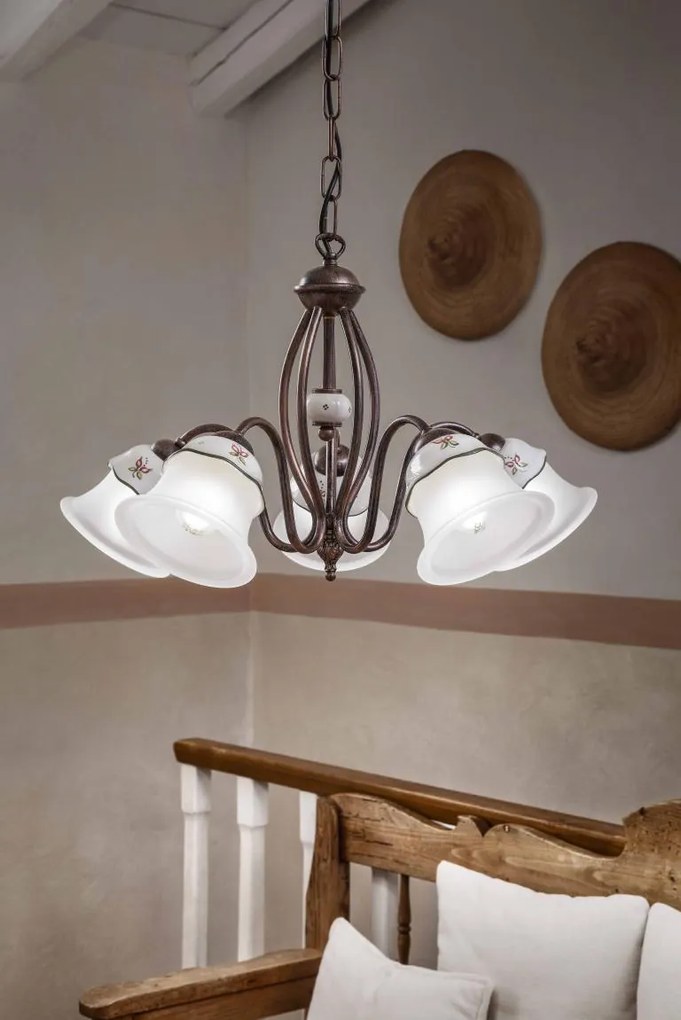 Ferroluce Classic Ferrara 5-light chandelier C194-5