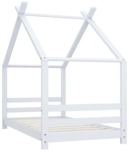 Giroletto per Bambini Bianco in Massello di Pino 80x160 cm